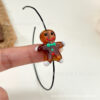 Wholesale Christmas Gingerbread Man Glass Beads