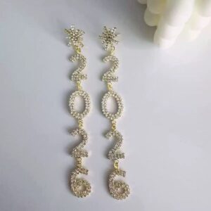 Snowflake 2026 white diamond gold / Gold plated