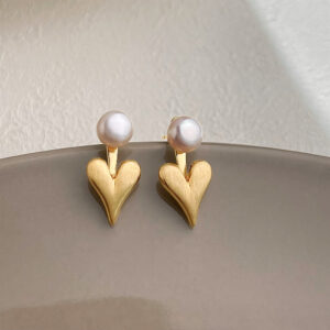 Freshwater pearl love-silver needle