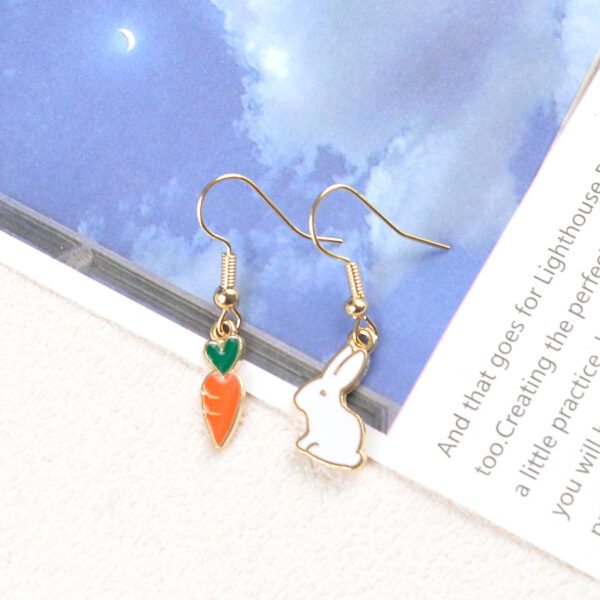Wholesale Cartoon Rabbit Carrot Earrings