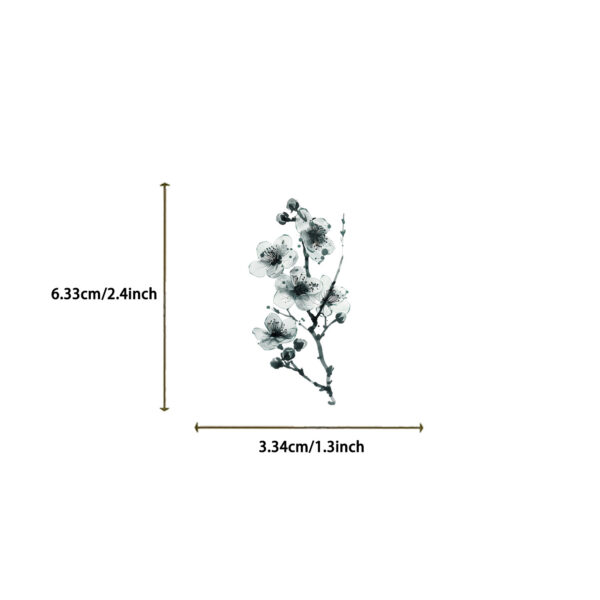 Wholesale 50pcs colorful ink wash diverse flowers Waterproof Vinyl Stickers