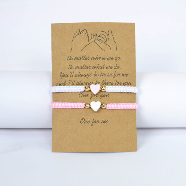 O1CN014vPaP01TBbJzu2WeR_2200812712344-0-cib Wholesale Couple Bracelet Set Flat Knot Woven Love Woven Bracelet