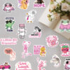 Wholesale 100pcs pink cartoon character Waterproof Vinyl Stickers