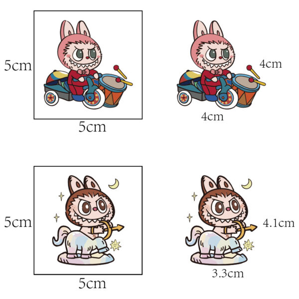 O1CN014y1XQx1zd8t0H8Yue_2214740066736-0-cib Wholesale 5X5Cm Monster Tattoo Stickers Birthday Party OLY Exclusive