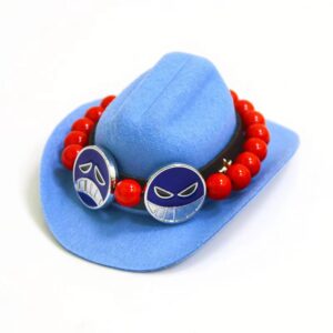 Blue cowboy hat one piece / L code