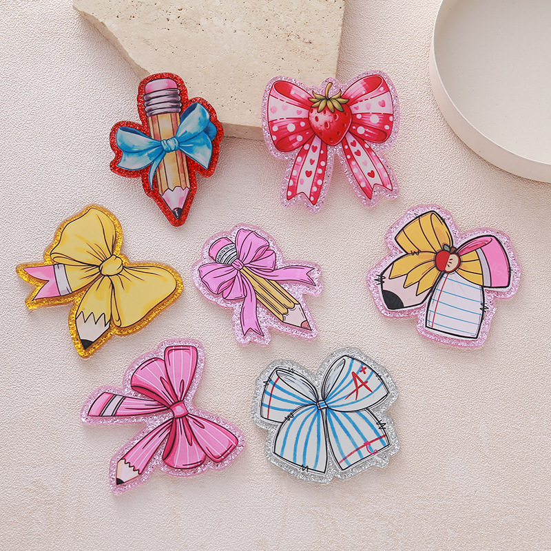 Wholesale Cartoon Bow DIY Acrylic Flatback