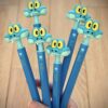 Wholesale Cartoon Gary Snake Retractable Ballpoint Stress Relief Plastic Pen OLY Exclusive