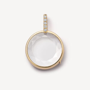 Round transparent photo box necklace (o-shaped chain)