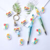 Wholesale 20pcs Summer Theme Gnome Cartoon Alphabet Silicone Beads