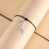 Wholesale Animal alloy pendant with adjustable hand woven bracelet