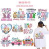 Wholesale White Ink Heat Transfer Custom Printing, 24-Hour Turnaround for Urgent Easter Orders, Offset Heat Transfer, Cross-Border Small Batch Orders Starting from 10 Pieces