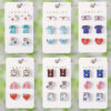 Wholesale Nurse's Day Stethoscope Nurse Cute Heart and Lung Organs Earrings