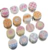 Wholesale 10pcs candy colored embossed milk shaped acrylic beads