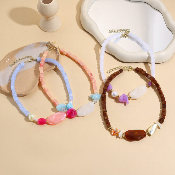 O1CN015E1gnd1VD60XdCbAf_2466522618-0-cib Wholesale Elliptical beaded geometric acrylic necklace