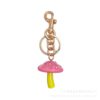 Wholesale Multi colored three-dimensional mushroom keychain