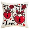 Wholesale Valentine's Day Set Pillowcase Arrangement Heart Bedside Cushion