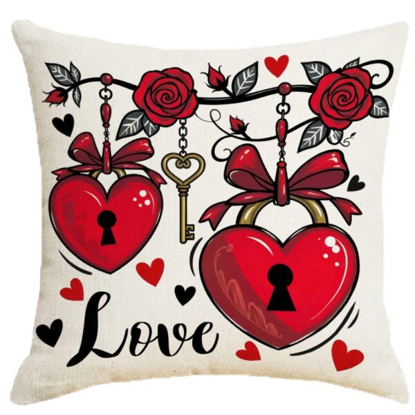 Wholesale Valentine's Day Set Pillowcase Arrangement Heart Bedside Cushion