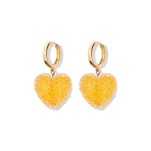 Yellow earrings