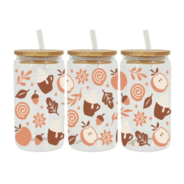 Wholesale UV Transfer Paste Glass Crystal Label Crystal Paste Cross-border Special Paste for 16oz Glass Cup 23cmX11cm