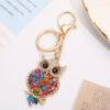 O1CN015Fmp0m2Cv5PXFmFTx_2218609358535-0-cib Wholesale Colorful cartoon diamond studded owl metal keychain