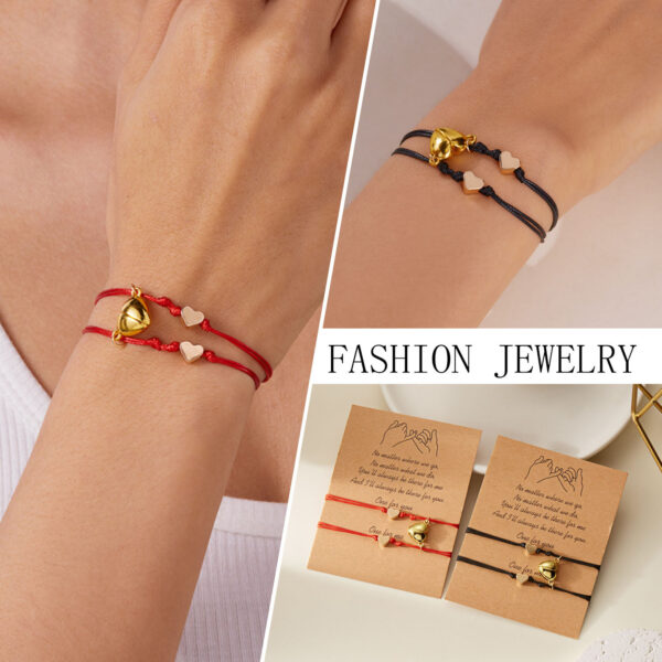 Wholesale Valentine's Day Magnetic Love Paper Card Hand Rope