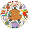 O1CN015HeWx82JttpizrUWQ_2220048729480-0-cib Wholesale 60 Cute Scarry Waterproof Vinyl Stickers