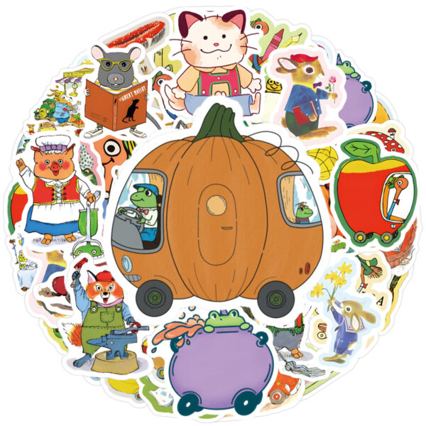 O1CN015HeWx82JttpizrUWQ_2220048729480-0-cib Wholesale 60 Cute Scarry Waterproof Vinyl Stickers