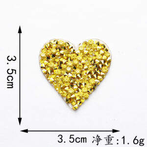 3.5*3.5cm*golden love*hot melt adhesive