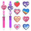 Wholesale Random 100pcs Valentine's Day Love Heart Cartoon Focal Beads