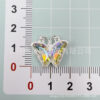 Wholesale Stereo Butterfly Inlaid Beads Eight-Hole Color Diamond 3D Crystal Beads