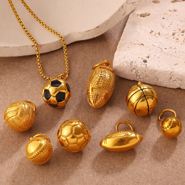 Wholesale Gold sports style retro necklace pendant accessory