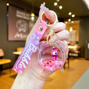 Gradient rope [alarm clock] milk powder berry bear