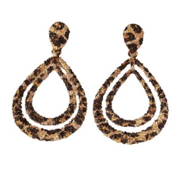 O1CN015REDLW1eOOEc7YiEe_3368413861-0-cib Wholesale Double layered leopard print water droplet earrings