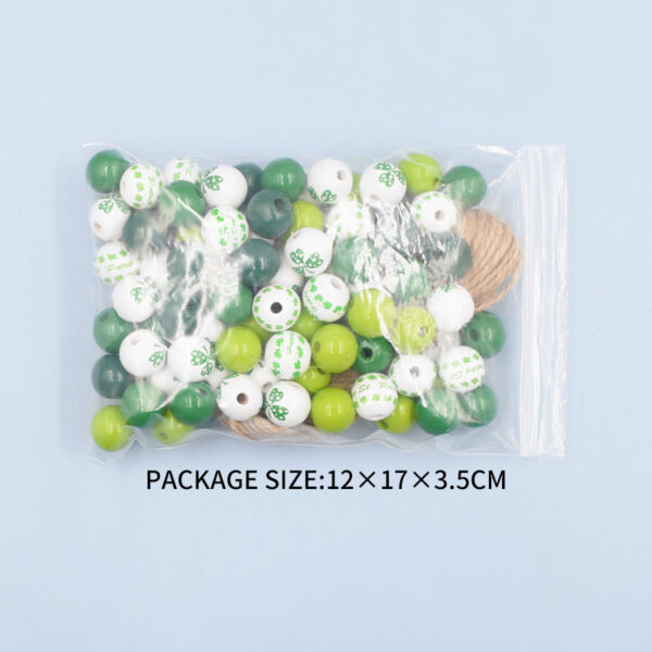 Wholesale St. Patrick's Day colored wooden beads