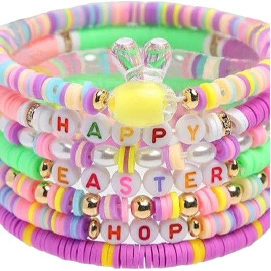 Wholesale Easter Bunny Soft Clay Bracelet