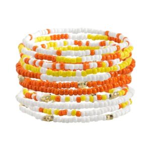 White yellow orange