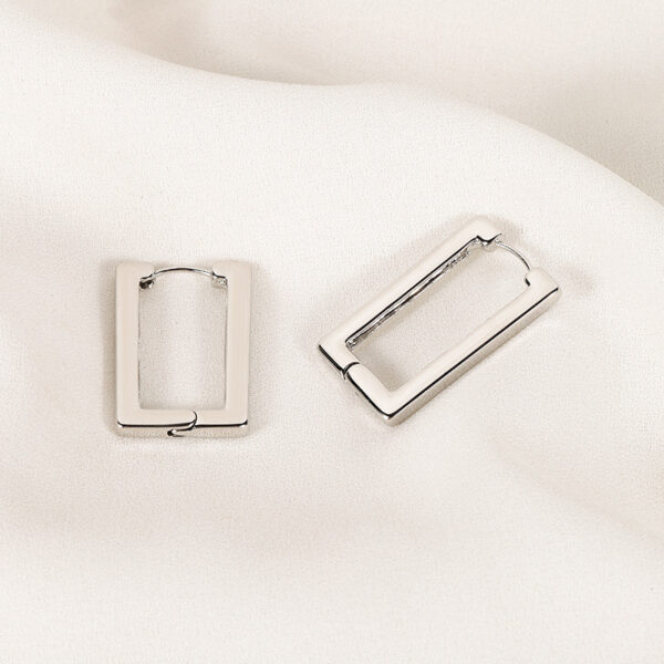 Wholesale Golden geometric square earrings