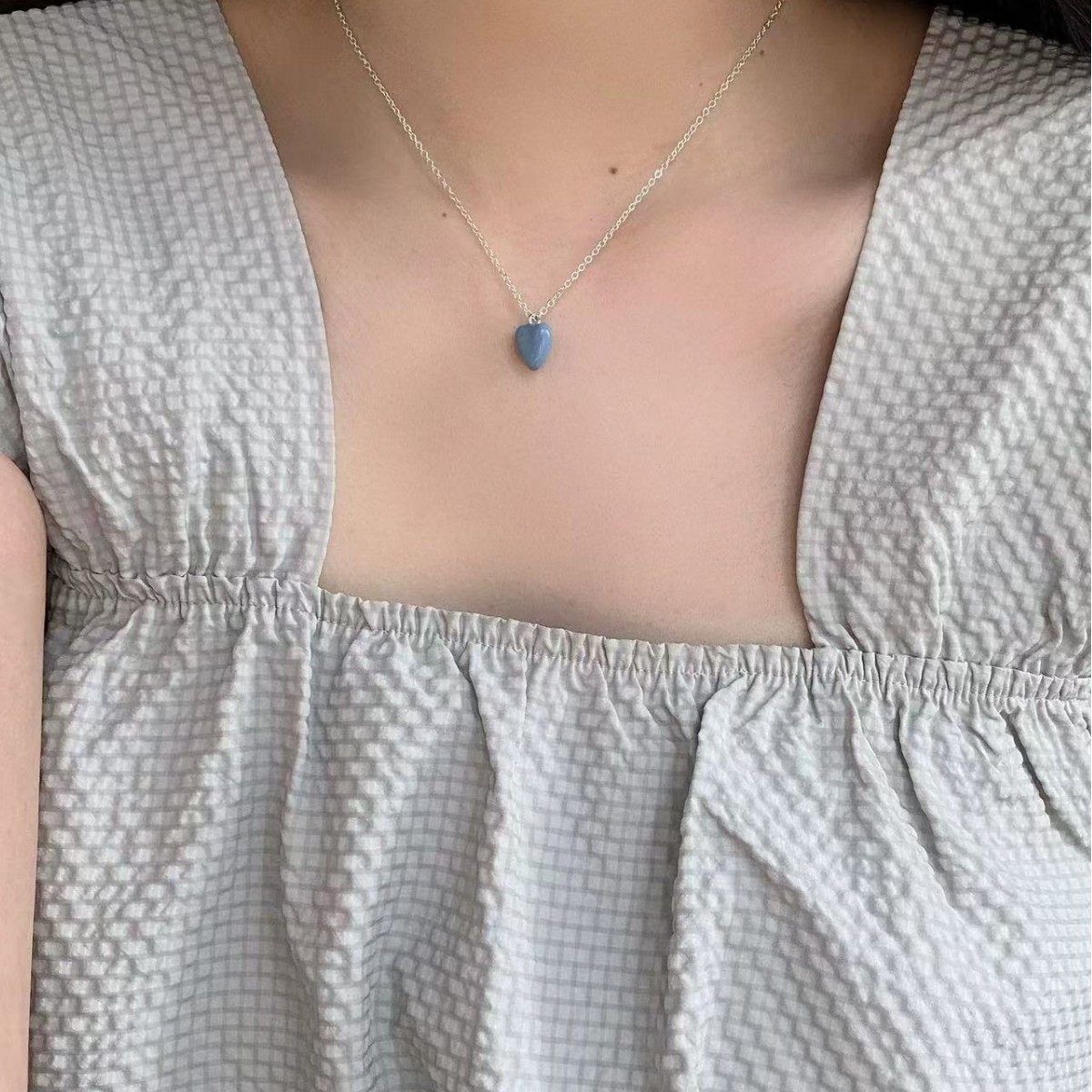 Wholesale Hailao Love Pendant Double layered Clavicle Chain