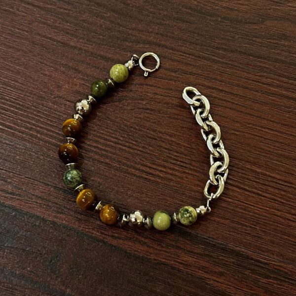 Wholesale Metal Splice Beaded Stainless Steel Bracelet