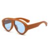 Wholesale Sunglasses for Men with European and American Style Large Frame Burgundy Sunglasses for Women