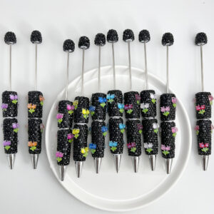 Wholesale Tulips studded with diamonds Beadable Pens DIY Beadable