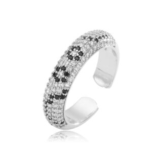 One white gold narrow ring