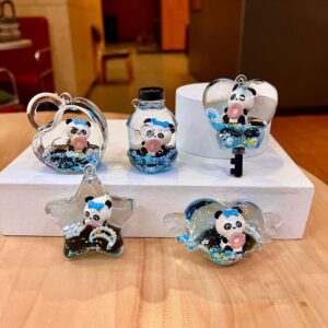 Mixed Set: Snow Panda Combo / Quantity without keychain: 1 piece