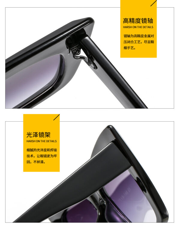 Wholesale frame sunglasses fashion men and women retro cat's eye sunglasses
