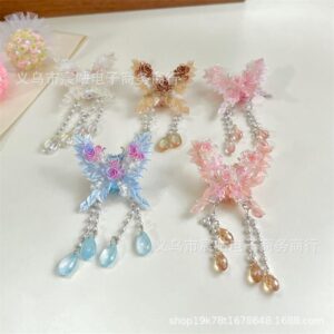 Wholesale Luminous Dead Leaves Butterfly Slipping Beads Diy String Pen