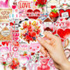 Wholesale 56pcs Valentine's Day Series Creative Graffiti Stickers