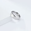 Wholesale Silver stainless steel cross scripture ring