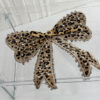 Wholesale Leopard print bow hot stamping embroidery DIY Patches