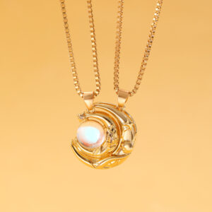 04 kc gold 8824 moonstone (necklace magnetic attraction)
