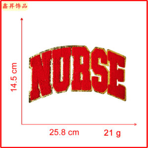 Hot melt glue*red*letters*nurse*height 14.5*25.8cm